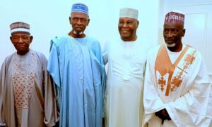 Atiku Shows Off Primary School Classmates 