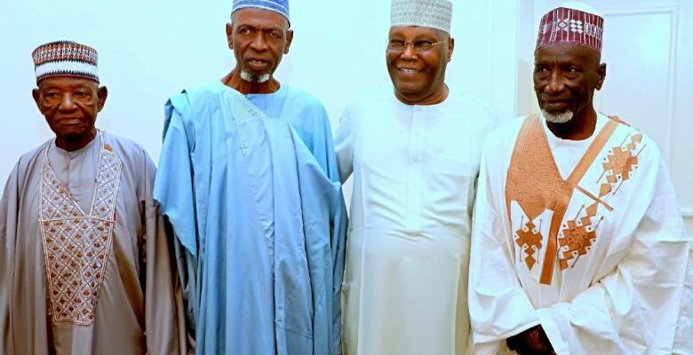 Atiku Shows Off Primary School Classmates