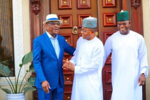 Yahaya Bello and Ododo Visits Wike in Abuja(Photos)