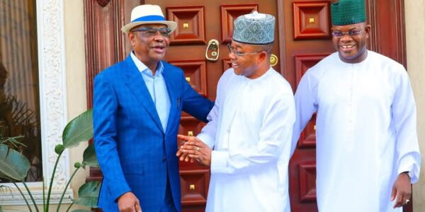 Yahaya Bello and Ododo Visits Wike in Abuja(Photos)