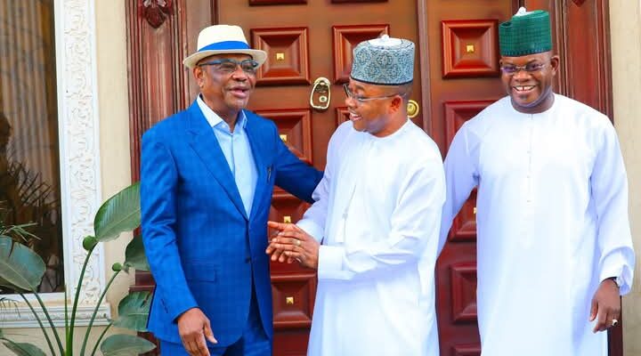 Yahaya Bello and Ododo Visits Wike in Abuja(Photos)