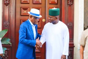 Yahaya Bello and Ododo Visits Wike in Abuja(Photos)