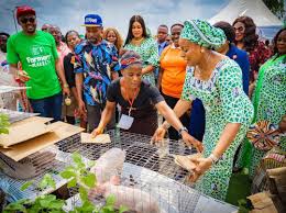 Nigeria's First Lady Empowers 200 Anambra Farmers With Agricultural Tools