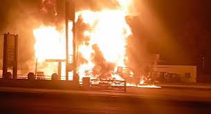 Fire Guts Fuel Station in Adamawa as Petrol Tankers Explode