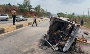 16 Burnt to Death In Ogun Highway Gas Explosion, Bus Driver Arrested