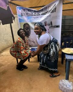 Woman Celebrates Being The First to Enter Aeroplane in Her Community