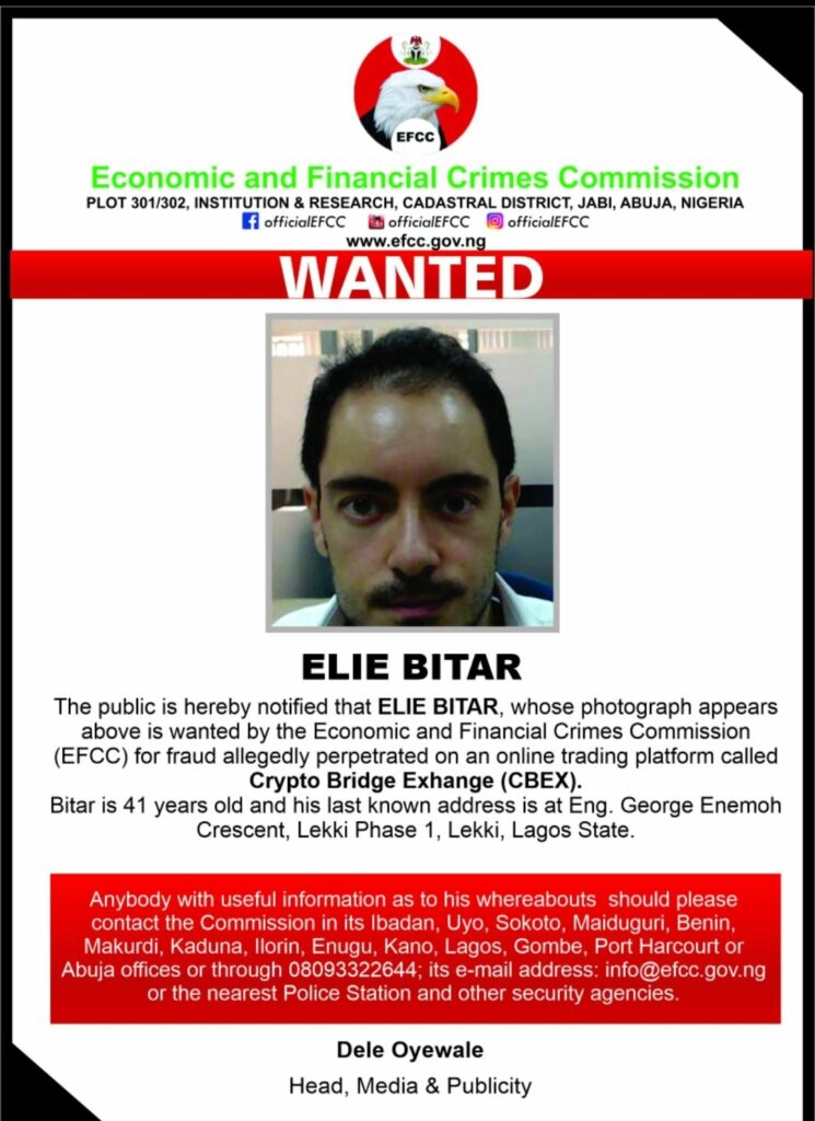 CBEX: EFCC Declares Foreigner Wanted