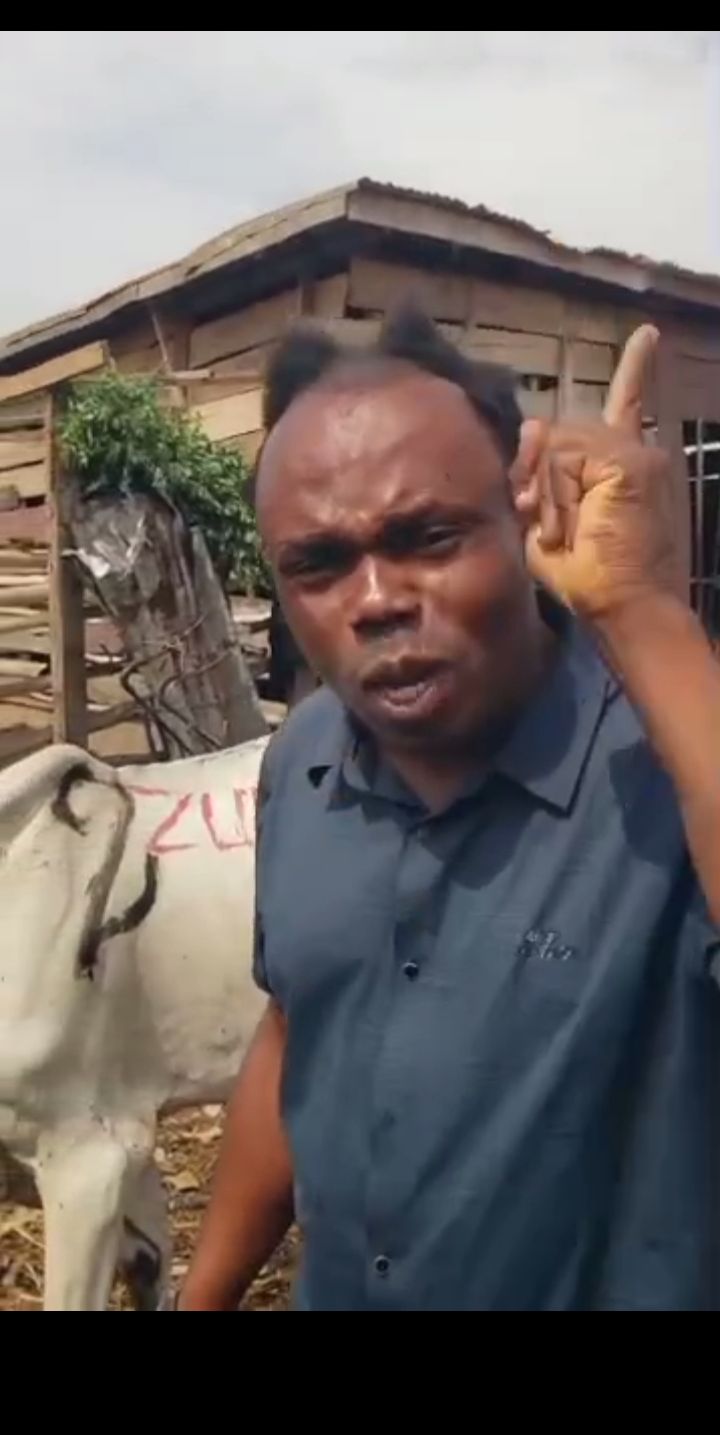 Zubitech Global Gifts Two Cows To Oldest Ebonyi Comedian