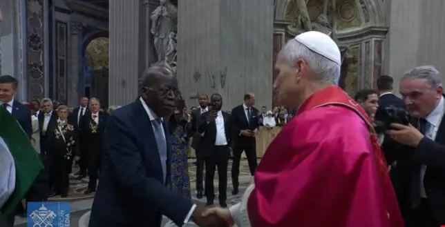 Tinubu Greets Pope Leo XIV