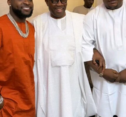 Cubana Chief Priest, Davido Visit Akpabio (Photos, Video)
