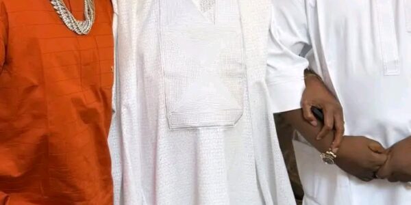 Cubana Chief Priest, Davido Visit Akpabio (Photos, Video)
