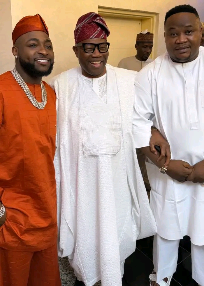 Cubana Chief Priest, Davido Visit Akpabio (Photos, Video)